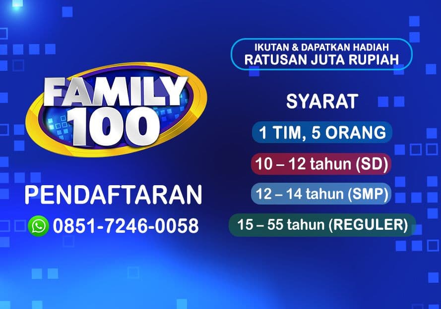 Syarat Pendaftaran Peserta Family 100 - Fremantle Indonesia